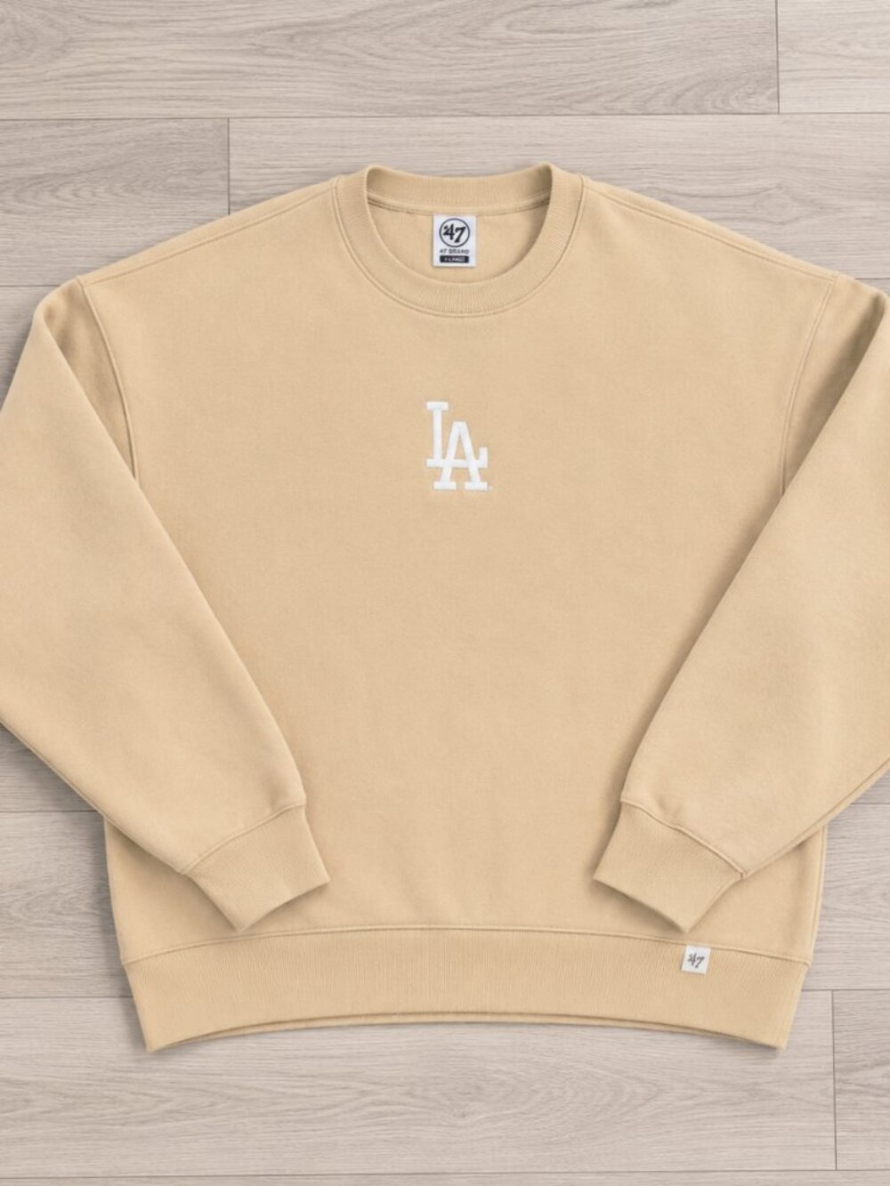 Russell Athletic Men's Tan and Cream Sweatshirt